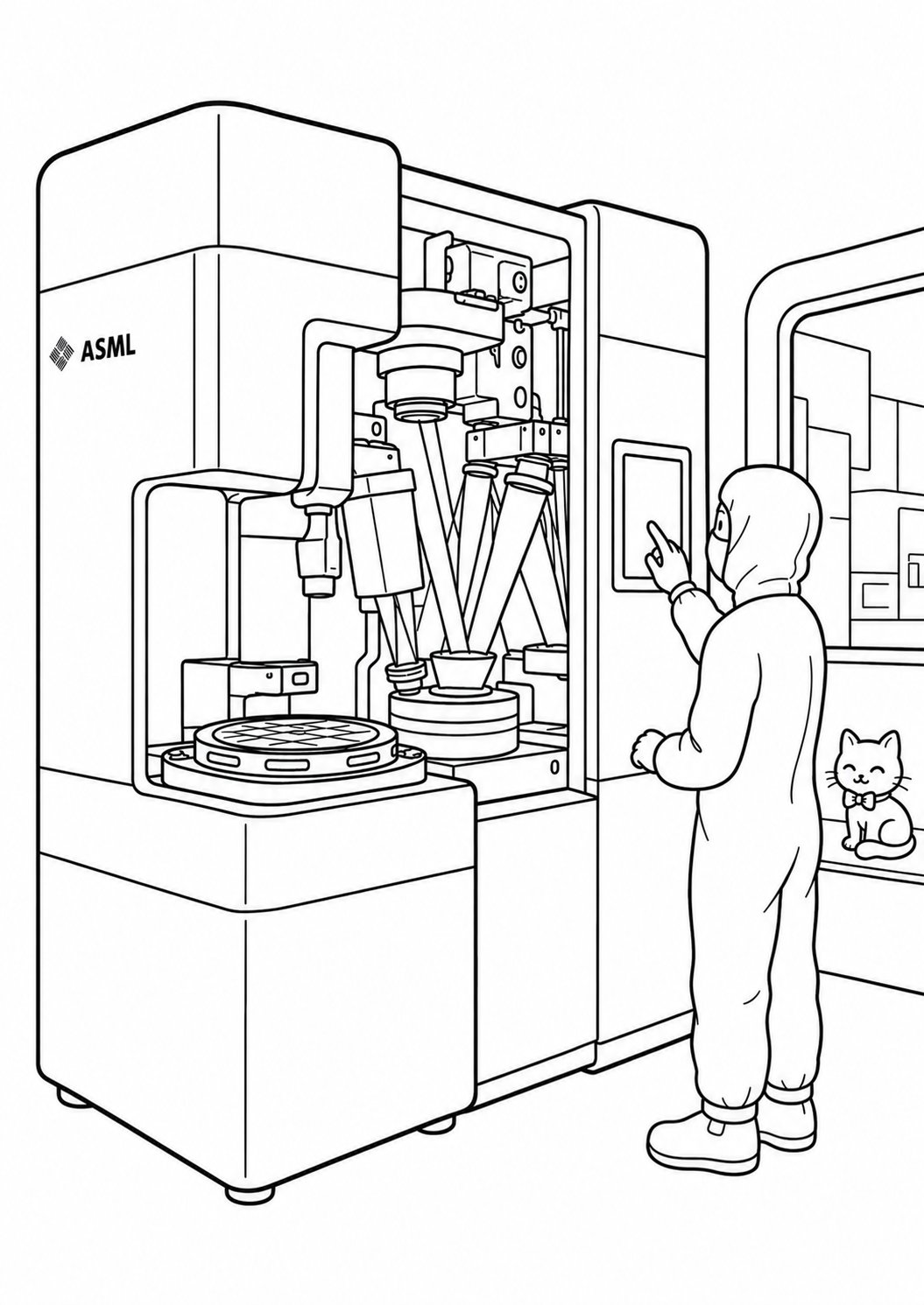 Voorbeeldillustratie — Hightech industrie